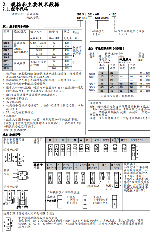 滑阀式换向阀规格